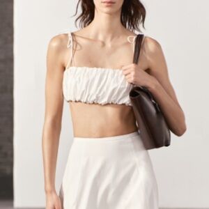 Zara ruched crop top